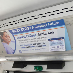 CAT Bus Interior Ads